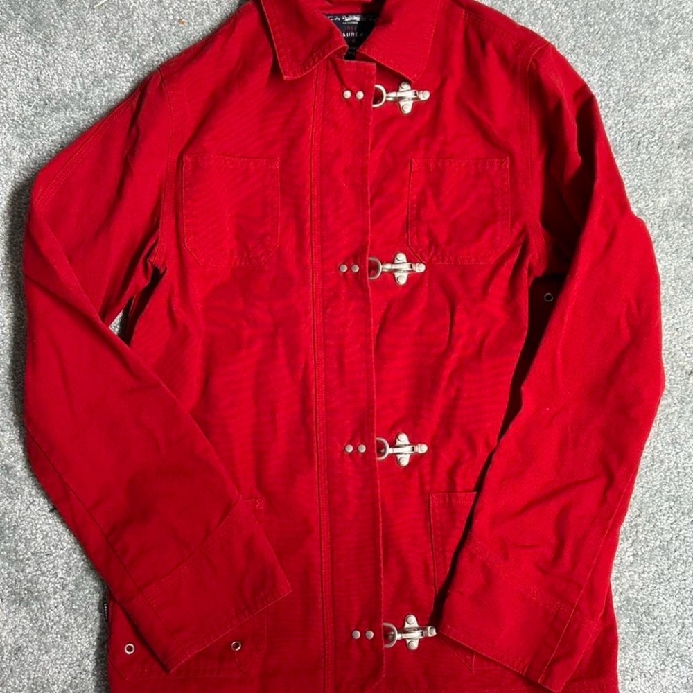 Red Fireman Clasp Front Jacket - Ralph Lauren